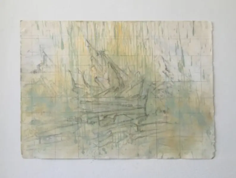 Study on the sea of ice (after David Caspar Friedrich)